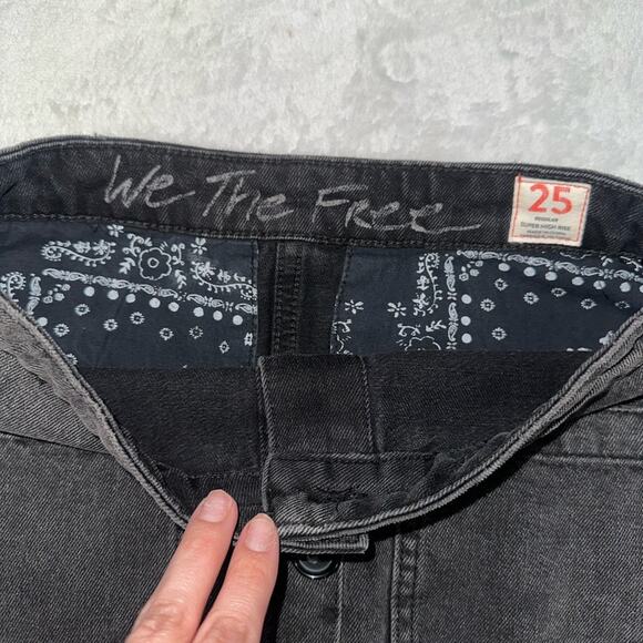 Free People Dark Gray Button-Front Midi Skirt we are the people NWT - Picture 12 of 15